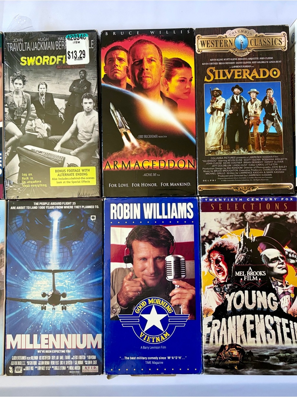 Vintage 90’s VHS tape collection set of 10 western dirty dancing Bruce Willis
